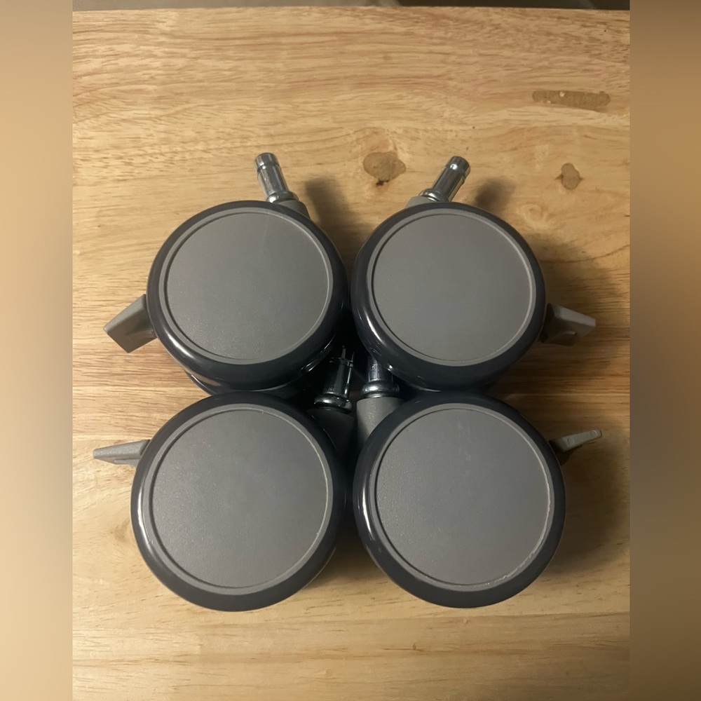 Grey Locking Caster for Training Tables